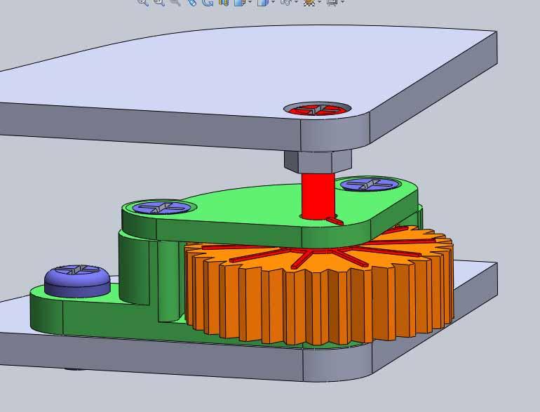 Регулирующее устройство для стола 3D принтера
